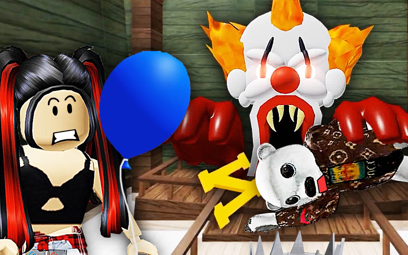 roblox逃离马戏团 一个神奇的小丑把我们抓上了跳楼机 屌德斯小熙