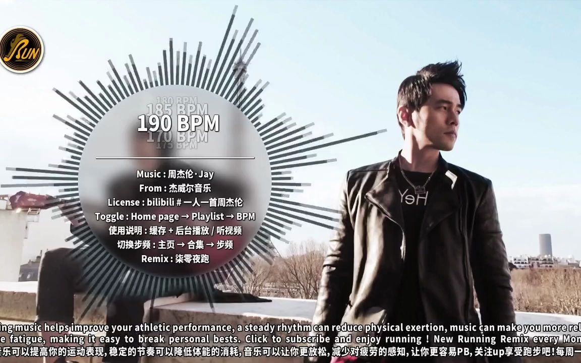 [图]190 #66｜周董全集(上)｜全网步频最全 效果最好的 跑步音乐｜柒零夜跑