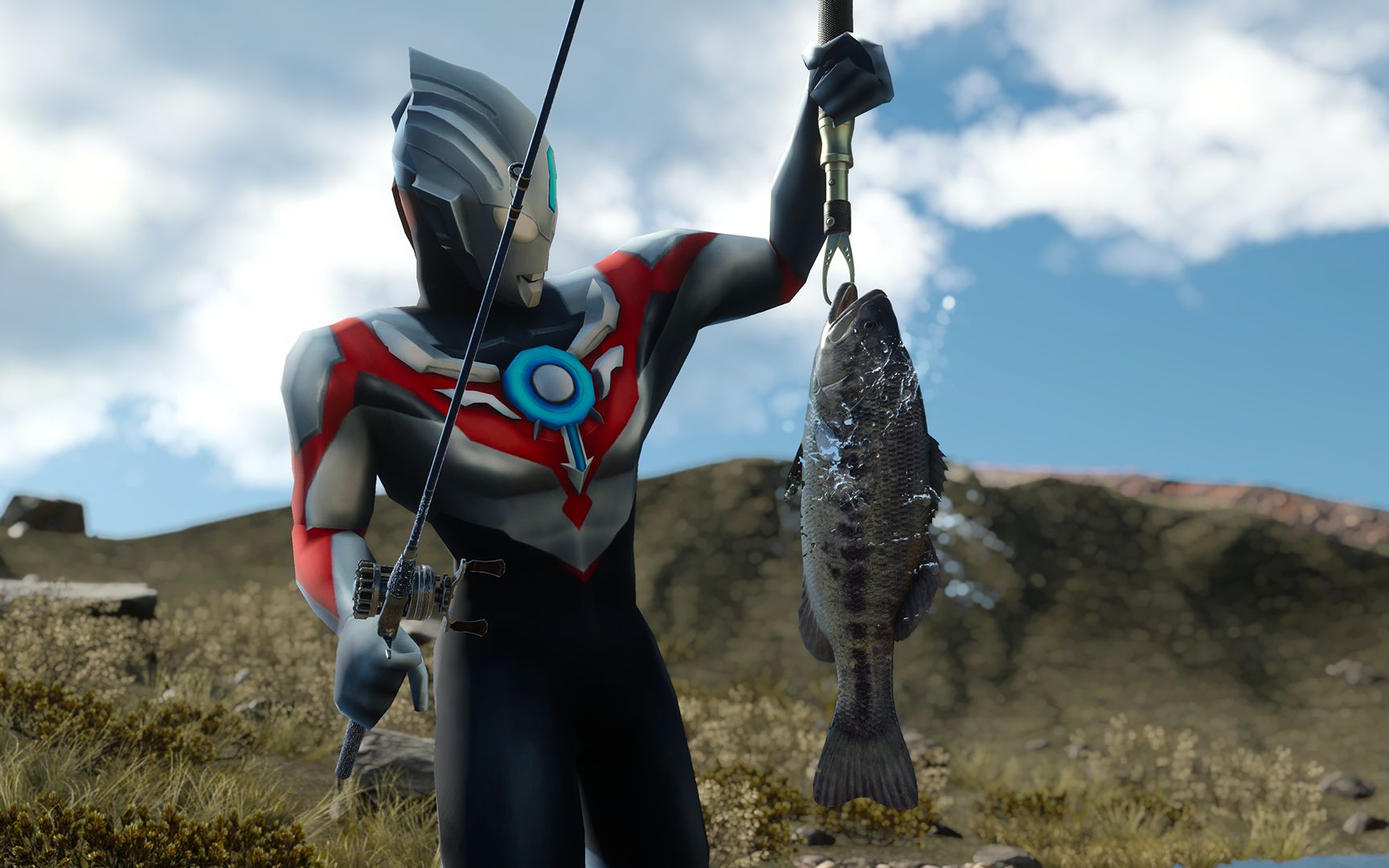 为了获得新元素,欧布只好去学习钓鱼-小祁历险记219_哔哩哔哩_bili