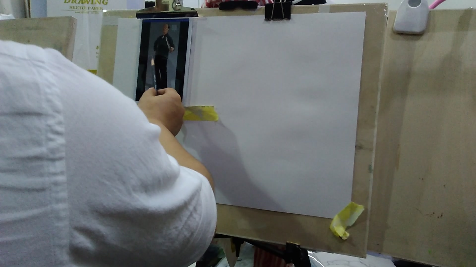 南京飓风画室张龙老师实战教学之速写照片起形