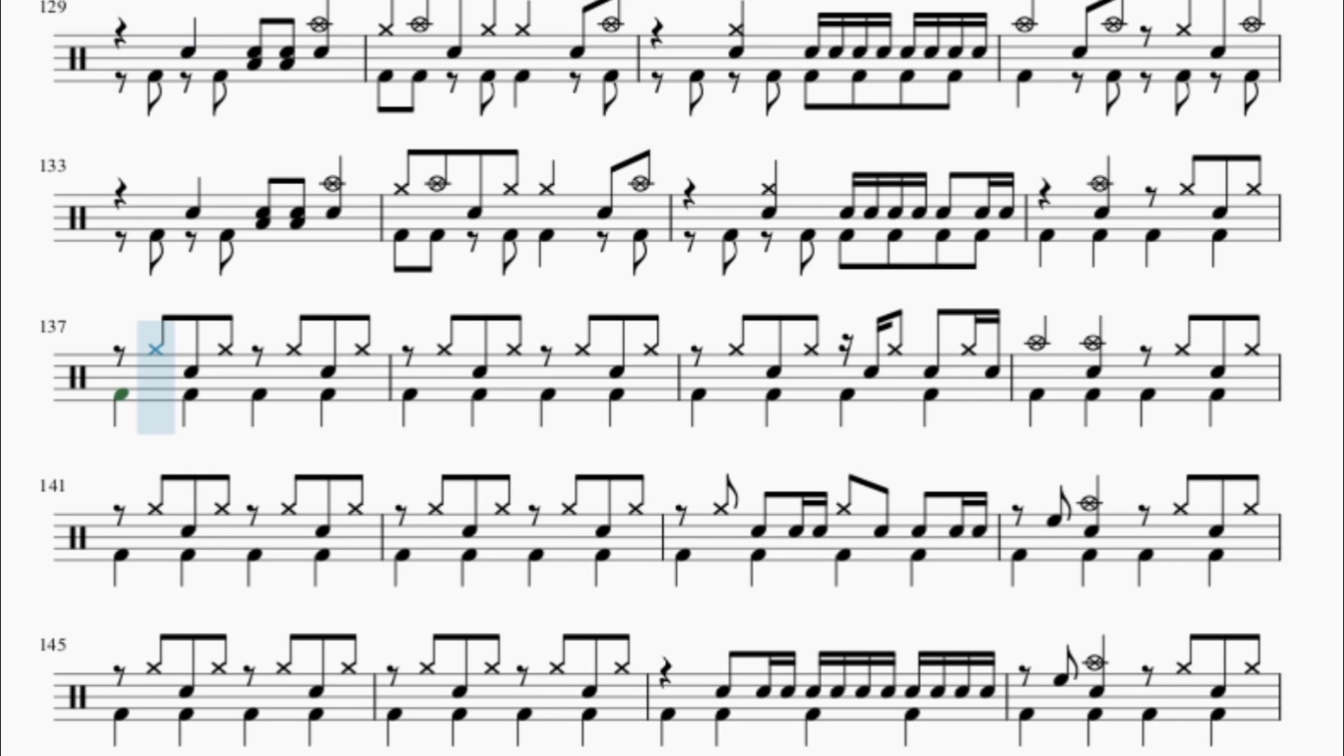 离开地球表面 五月天 动态鼓谱_哔哩哔哩_bilibili