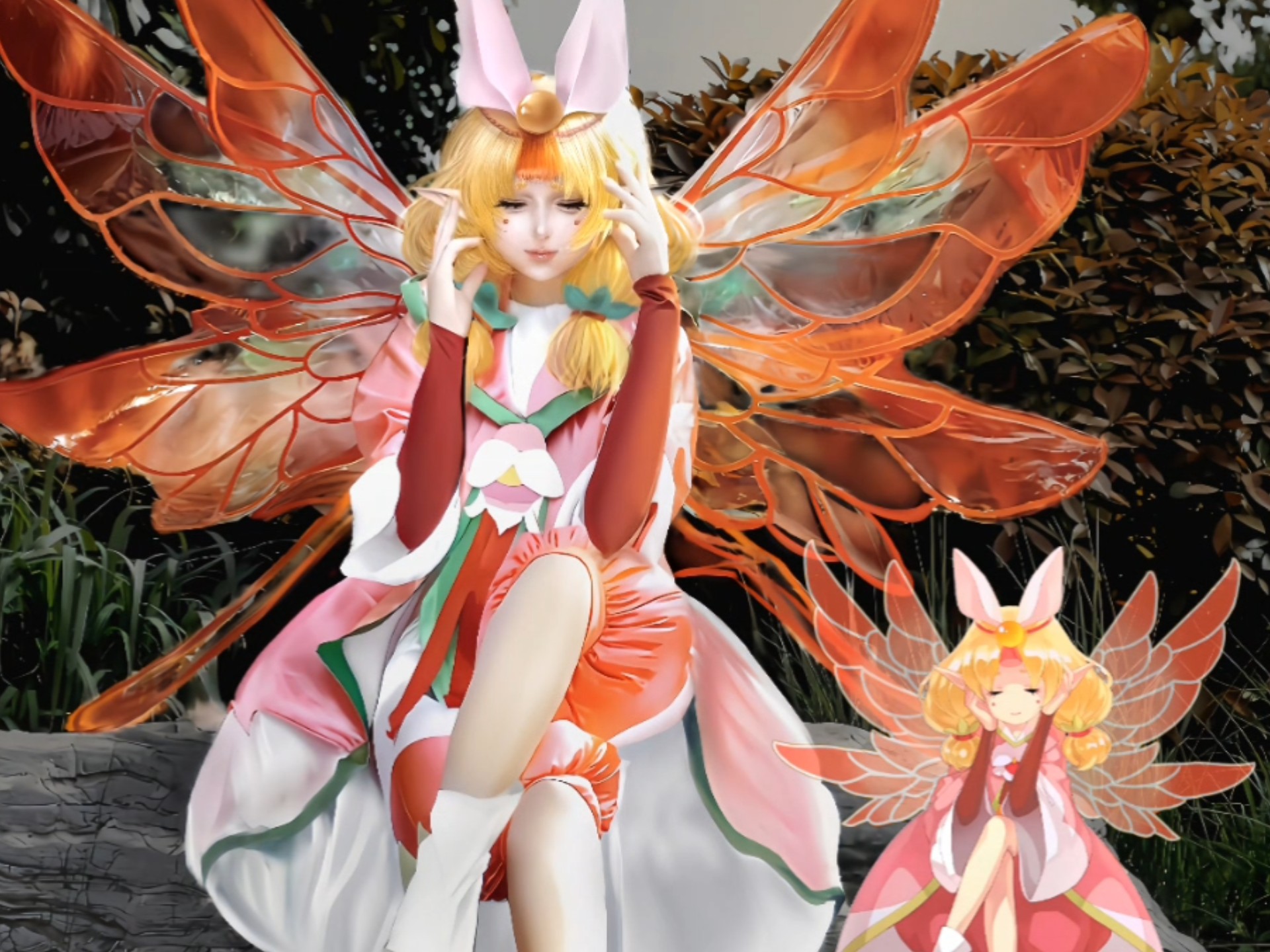 还原小花仙金鱼草龙雀!