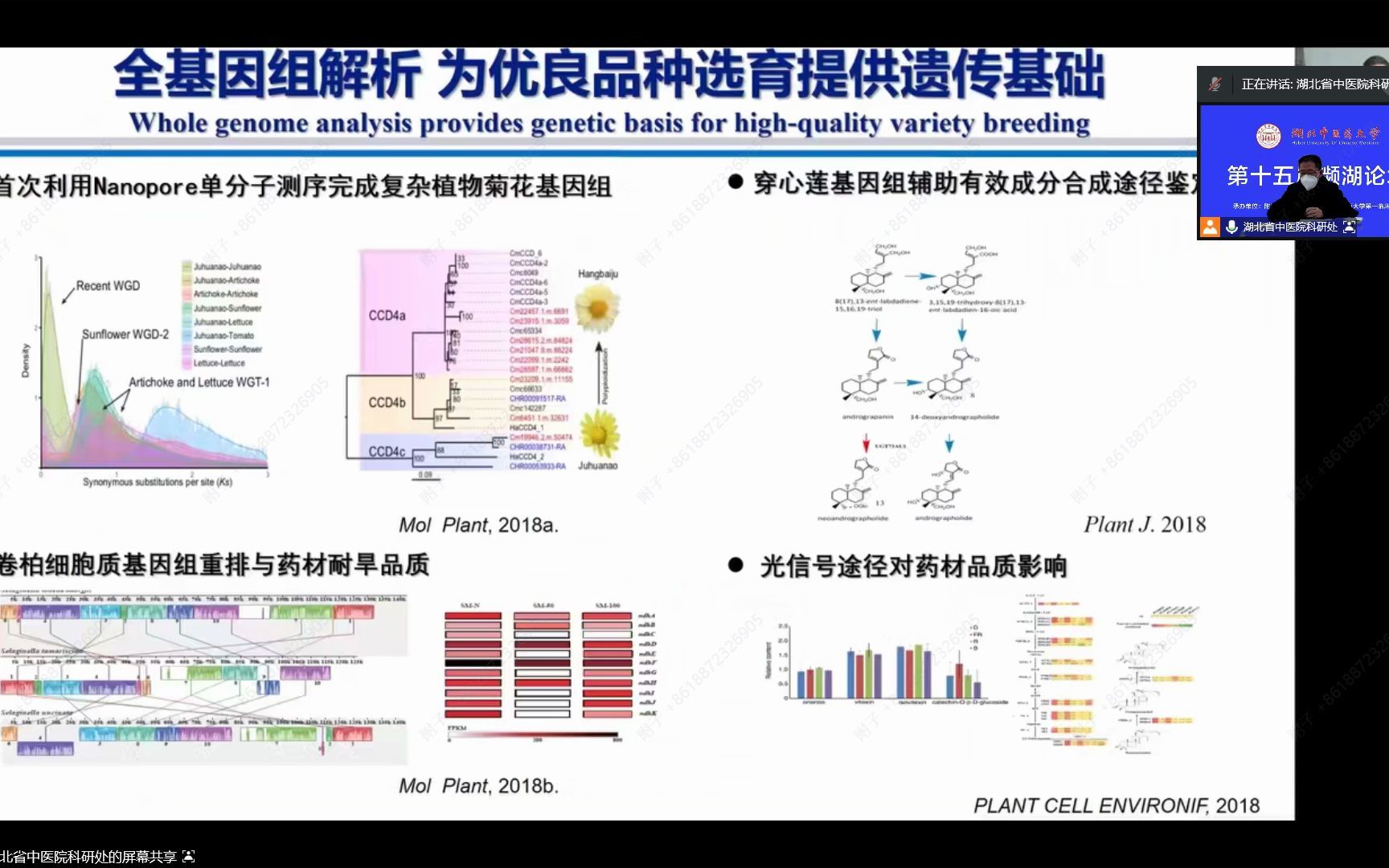 陈士林教授 千种本草基因组计划与中药现代研究 湖北中医药大学 第十五届濒湖论坛哔哩哔哩bilibili