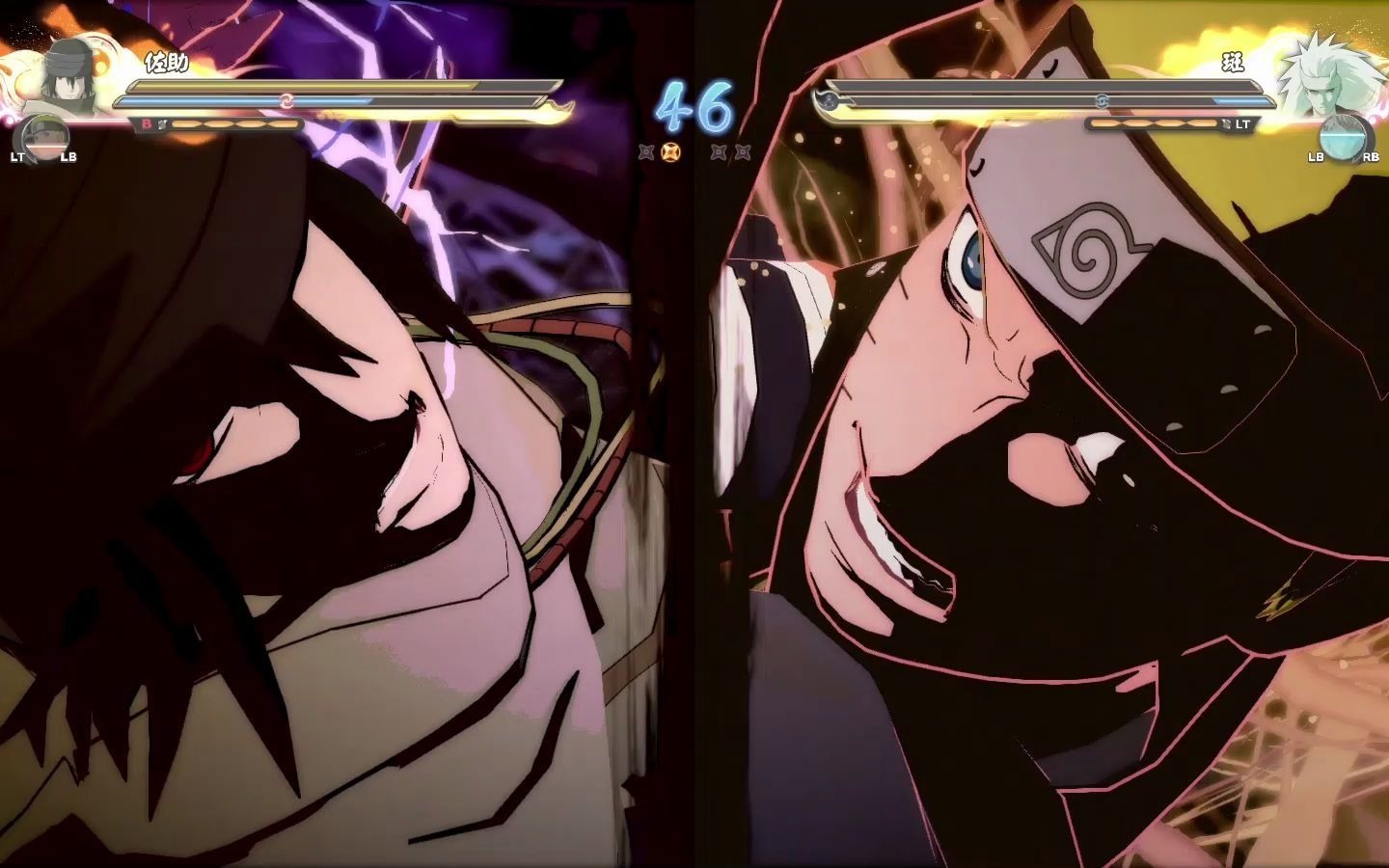 火影忍者:鸣人佐助(the last)vs六道斑,六道带土,前两者合击无敌