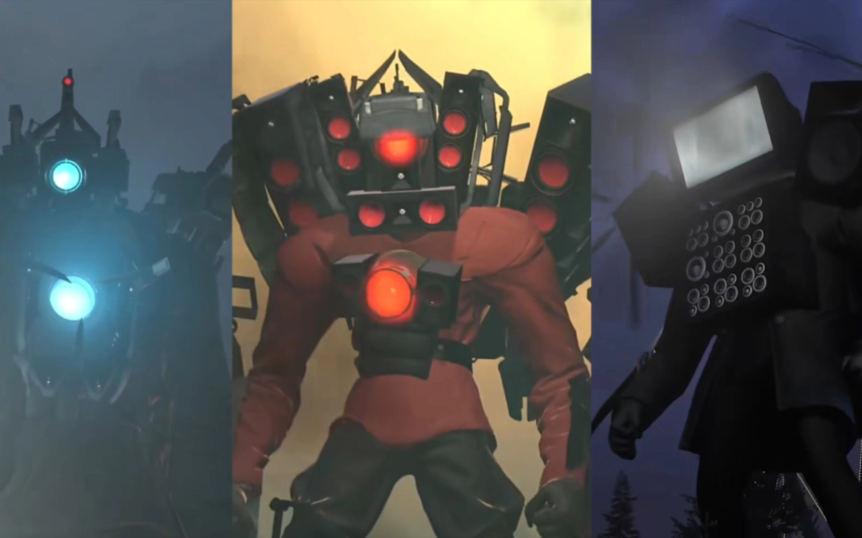 来感受一下三泰坦的压迫吧