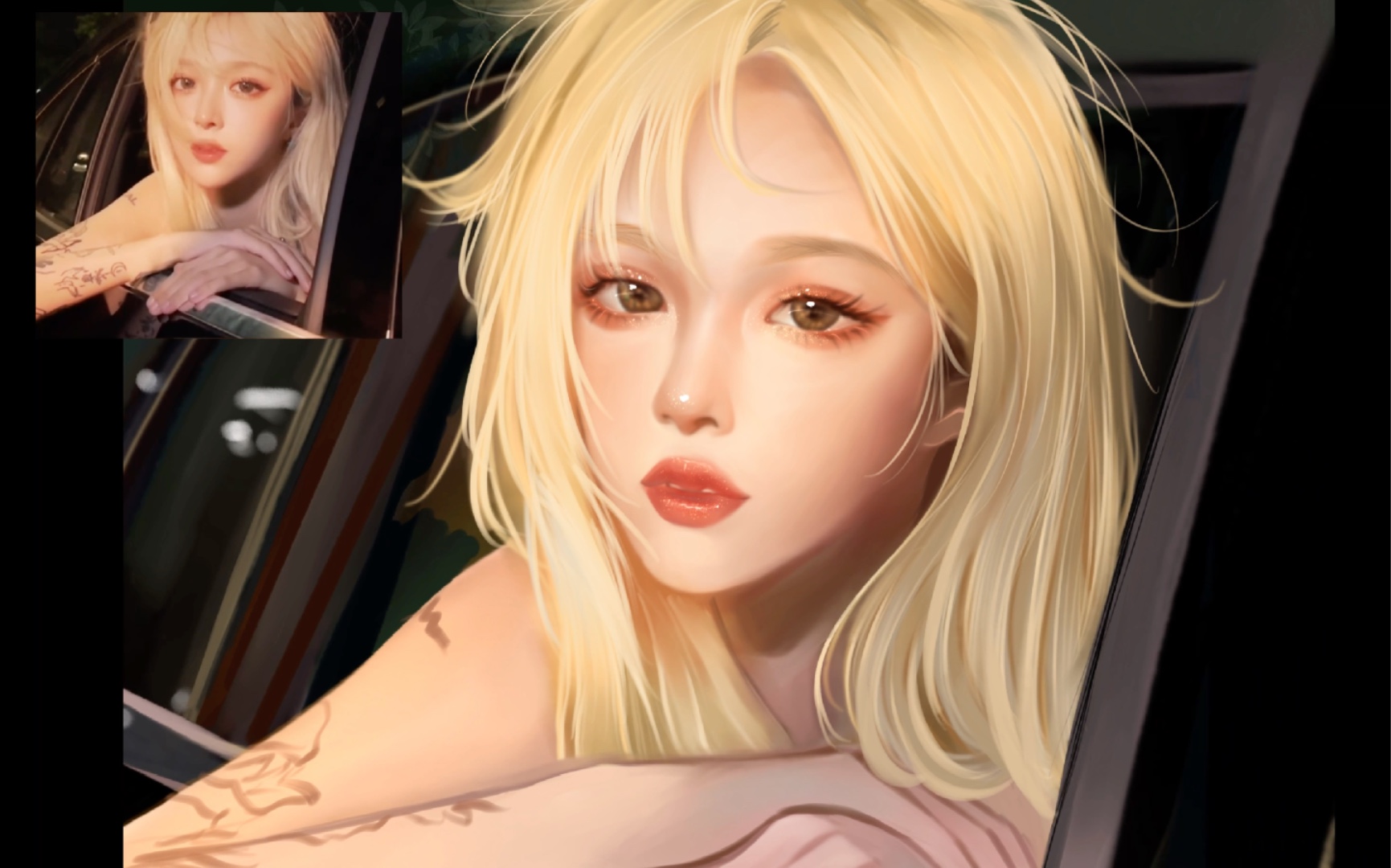 画的是机智张大美女