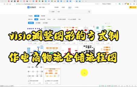 【visio技巧】今天教你用visio调整图形的方式制作电商物流仓储流程图哔哩哔哩bilibili