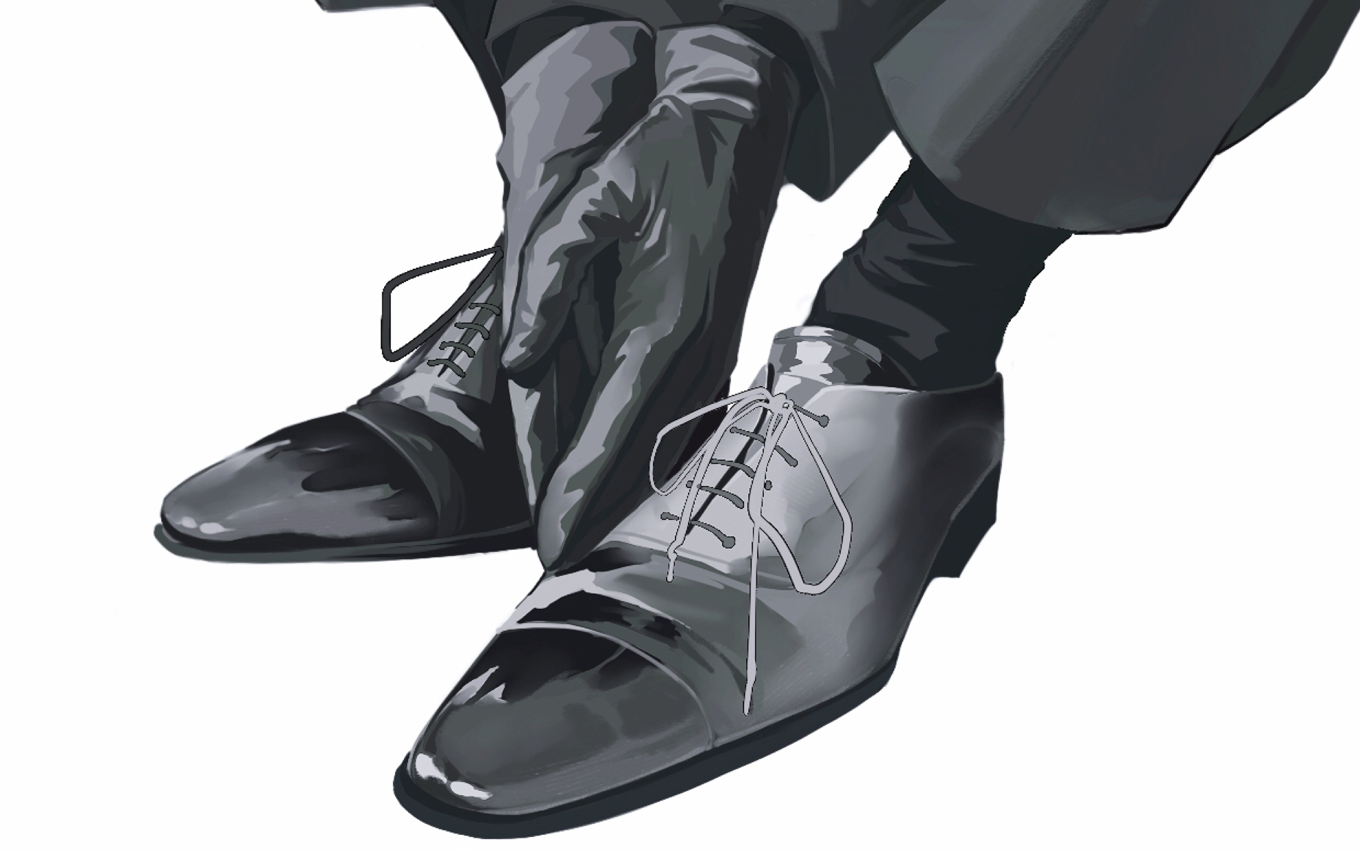 【procreate 】大数据诚邀你来看我画个西装笹塚尊(努力过 惨败)