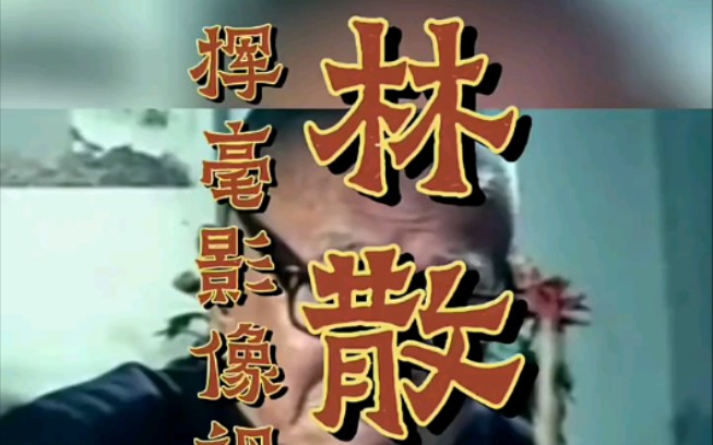 [图]当代草圣——【林散之】珍贵挥毫影像，珍贵墨宝欣赏 #林散之 #书法 #天下文艺画廊