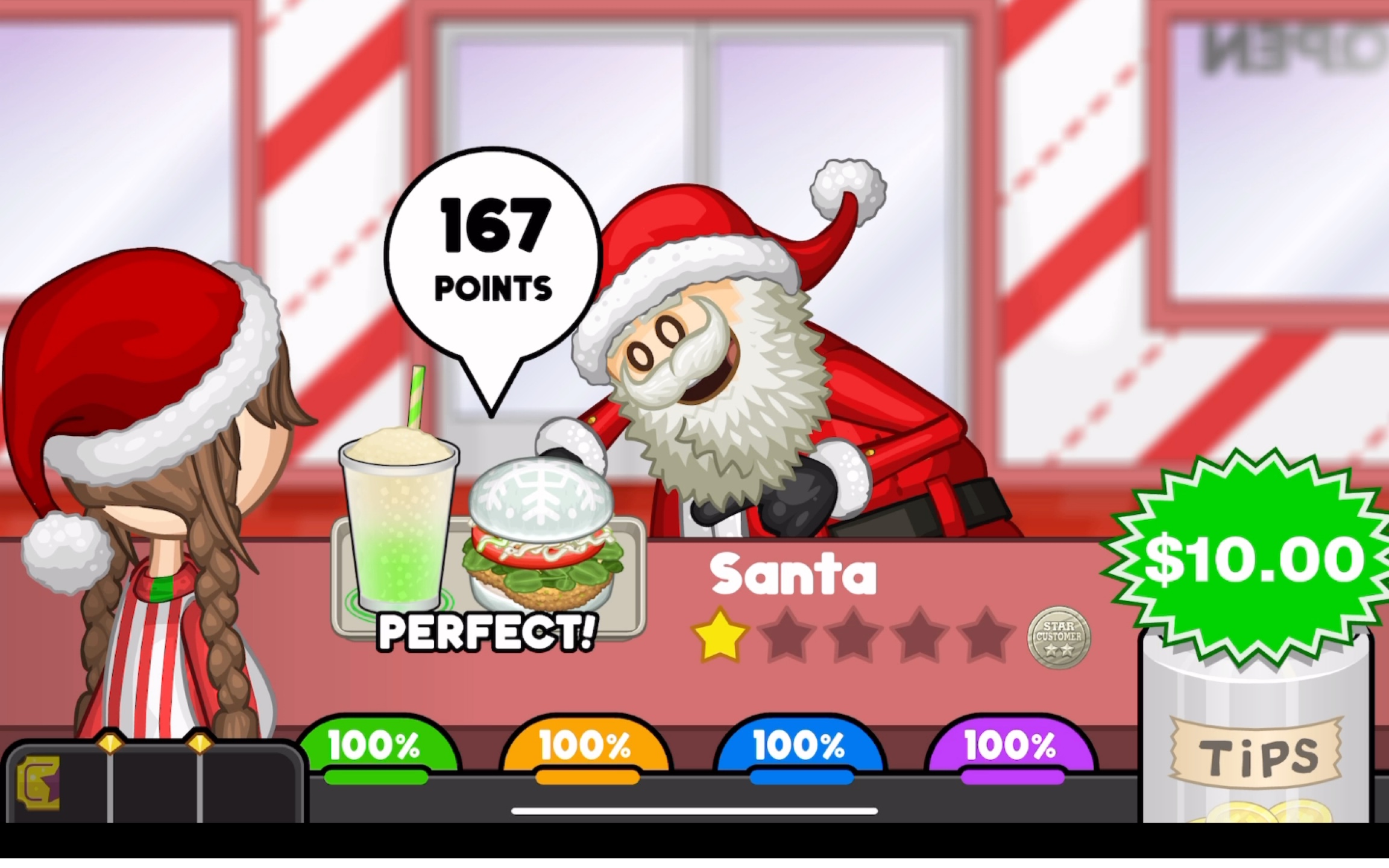 [老爹炸鸡汉堡店] 圣誕节到啦 全100通关