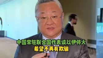 中国常驻联合国代表谈以伊停火：希望不再有欺骗