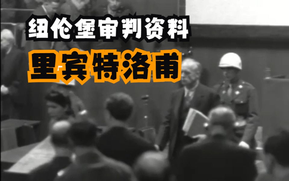 【熟肉机翻】里宾特洛甫出席纽伦堡审判/涉及战前德国和国社的情况哔哩哔哩bilibili