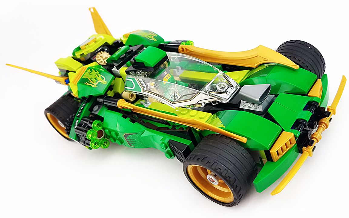 月光砖厂机关好棒乐高lego70641幻影忍者系列劳埃德的高速连发夜战车