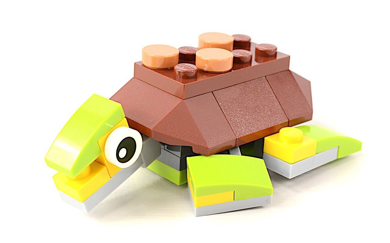 乐高lego 30476 创意百变 快乐海龟 拼砌包 2017速拼评测_哔哩哔哩