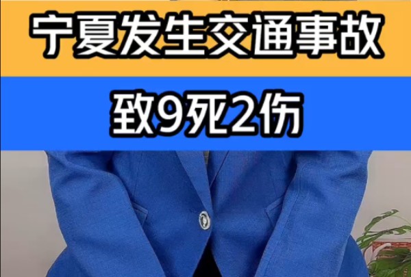 宁夏发生交通事故致9死2伤 死伤者多为务工农民 "宁夏发生交通事故致9死2伤 "宁夏发生一起交通事故致9死2伤 "哔哩哔哩bilibili