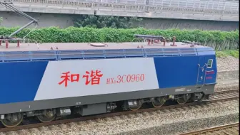 京沪线，郑局郑段HXD3C 0960牵引K2665次临汾至苏州通过观景新村