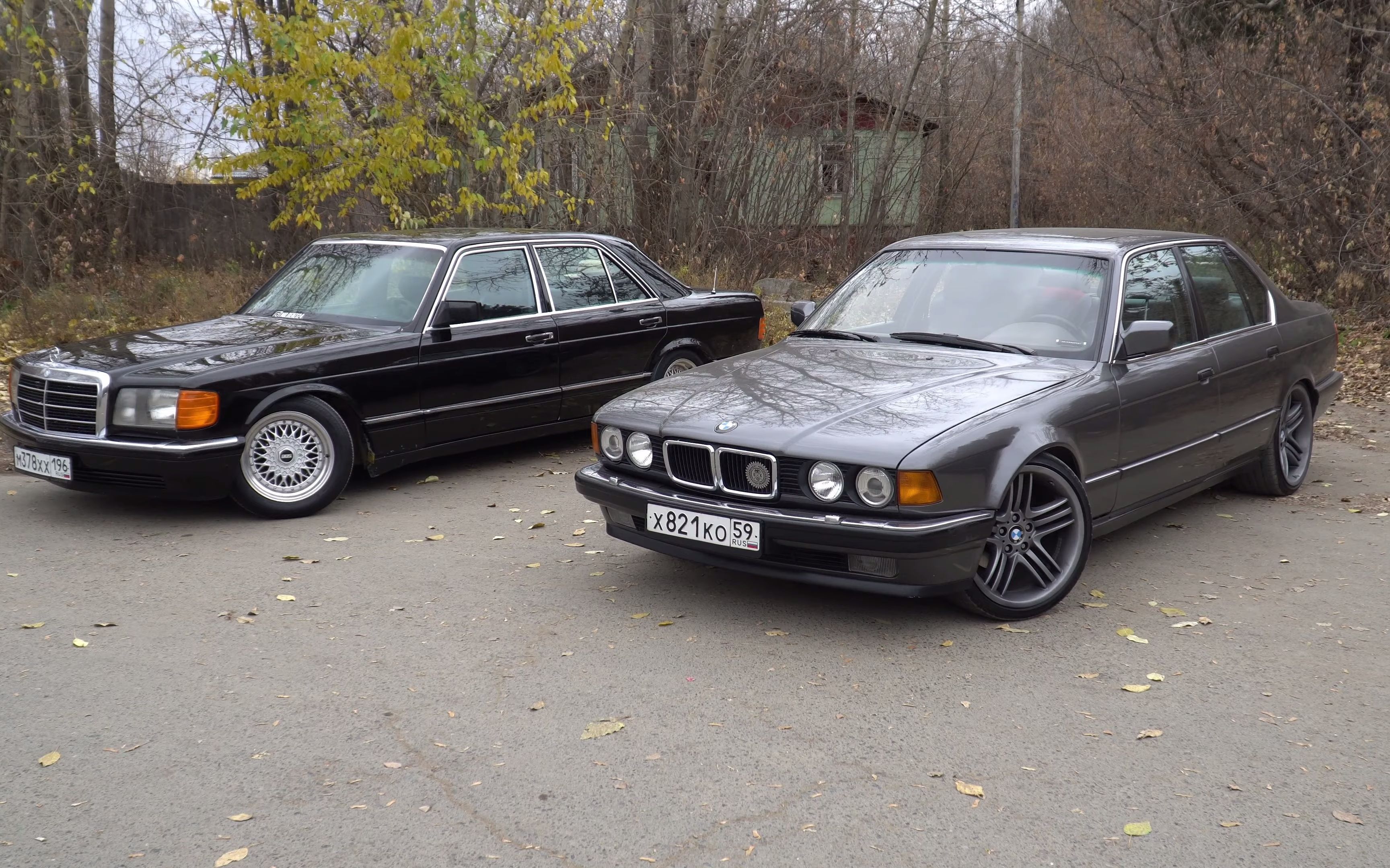 奔驰w126s级vs宝马e327系对比测评俄语机翻字幕敬请谅解