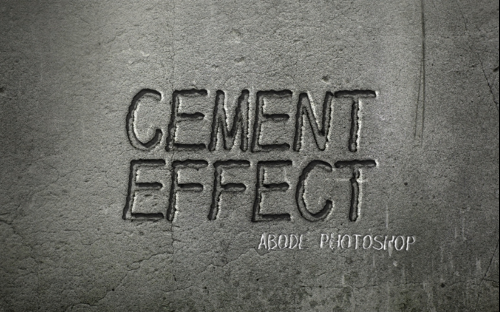 (ps系列)--制作水泥墙文字凹凸效果小练习