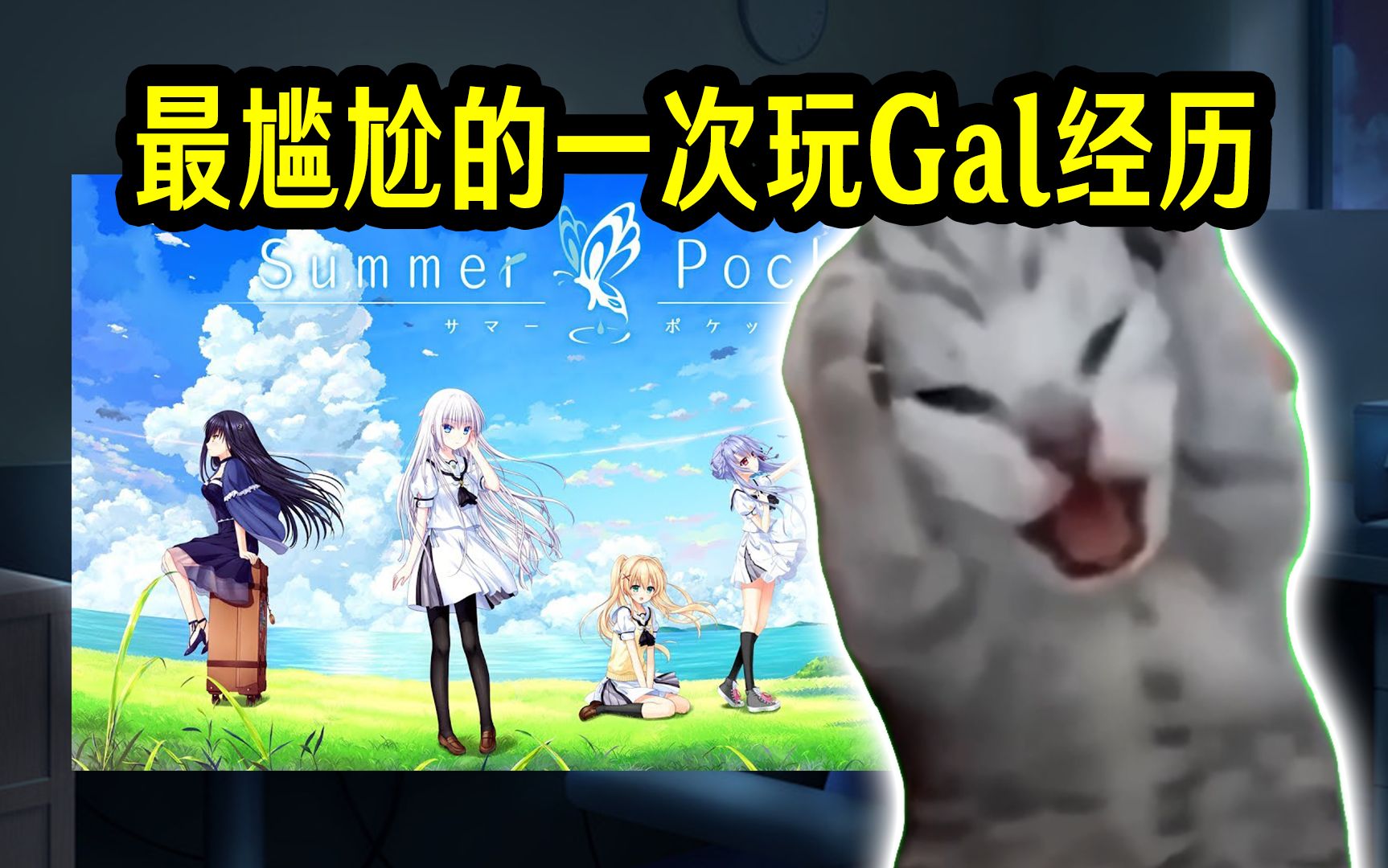 [图]【猫meme】在宿舍玩Galgame千万要小心——就算是全年龄也一样