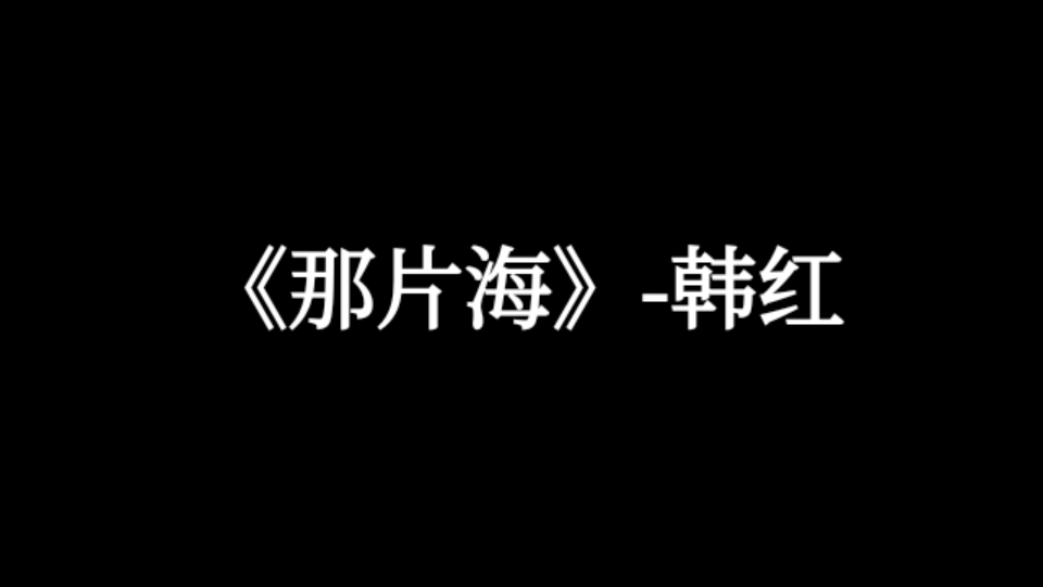 【好听的中文歌曲】《那片海》韩红哔哩哔哩bilibili