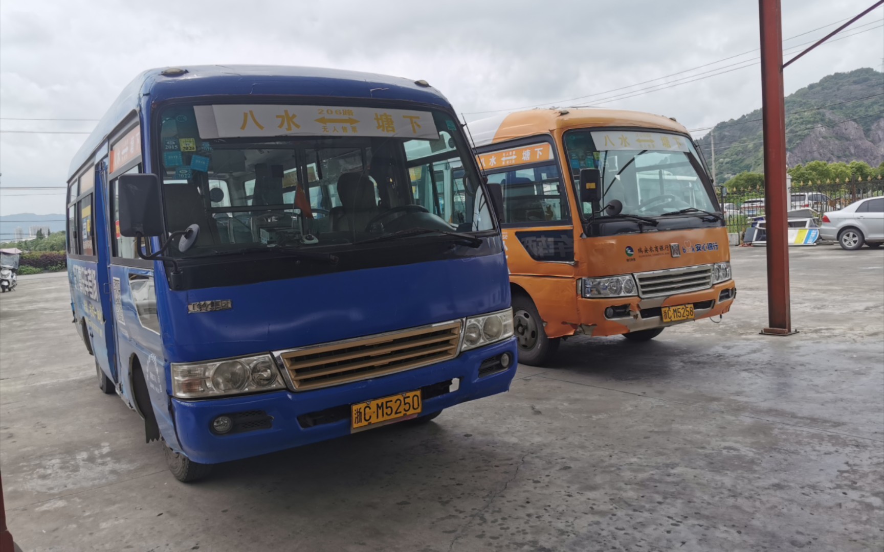 【瑞安公交】塘下最后的纯油江铃公交 206路全程(八水村环线)pov