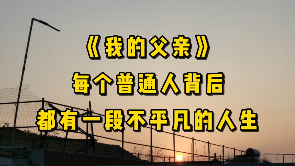 《我的父亲》:80年代考上了中专,却干了40多年木匠,每个普通人背后,都有一段不平凡的人生哔哩哔哩bilibili