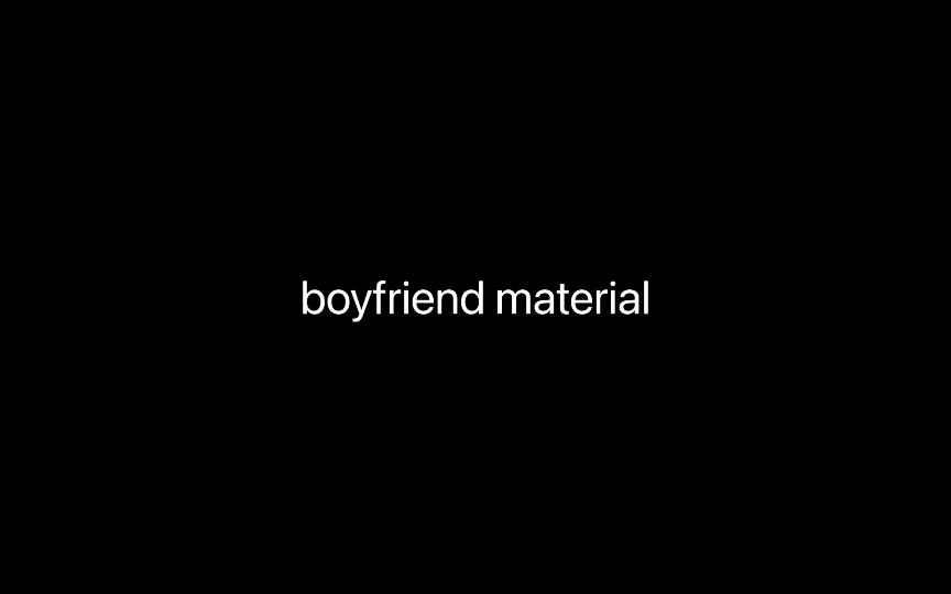 [图]【homie/自留】boyfriend material