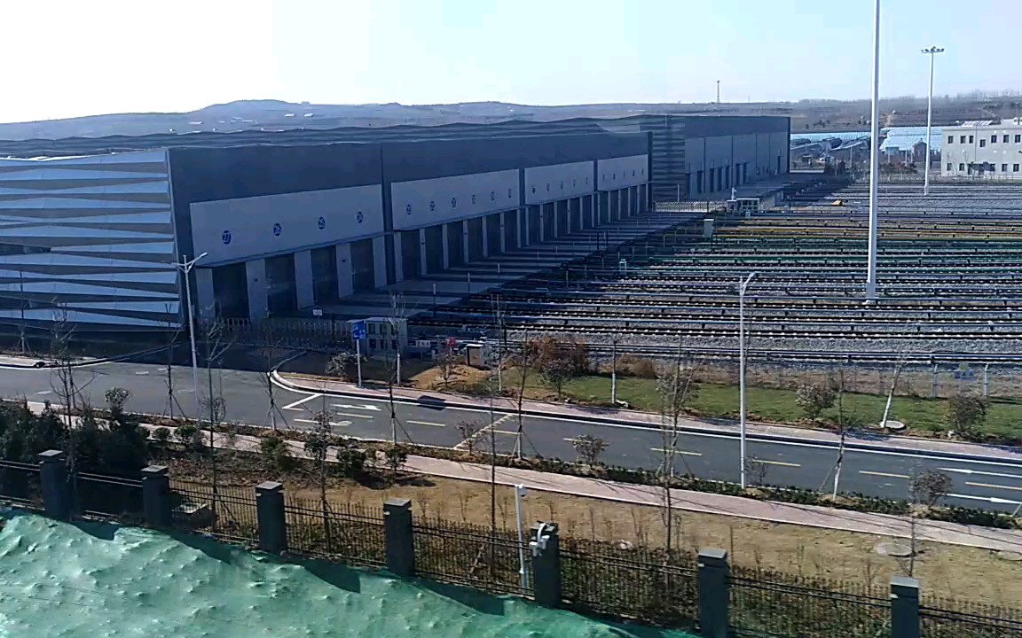 【青岛地铁】13号线 古镇口车辆段 地铁的家 高视角拍摄_哔哩哔哩