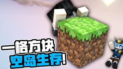 在一格方块的空岛上能生存下来吗 Minecraft一格方块空岛生存 哔哩哔哩 Bilibili