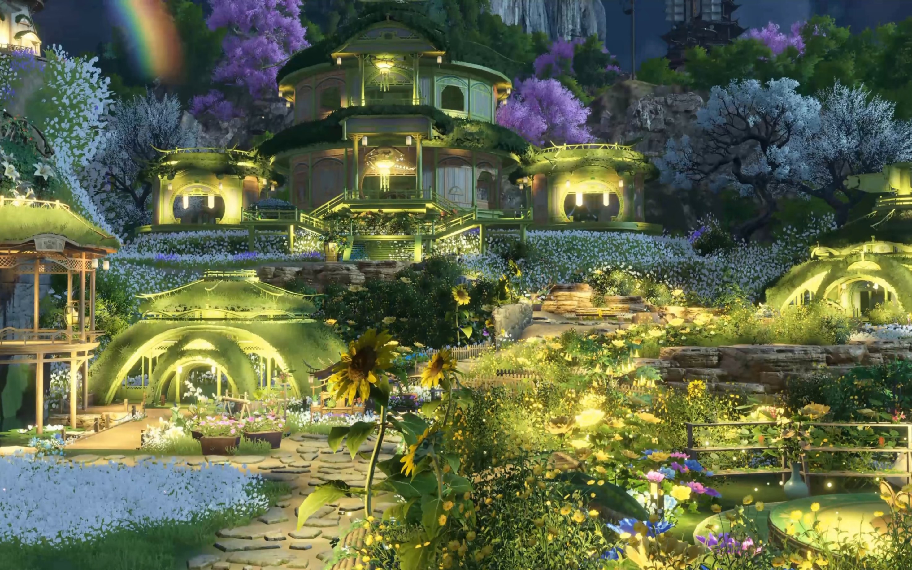 逆水寒手游家园#静谧小村庄,发个存货,并不完整