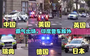 Download Video: 不同国家的警车，警灯加爆闪霸气出场，只有印度在和牛斗智斗勇。