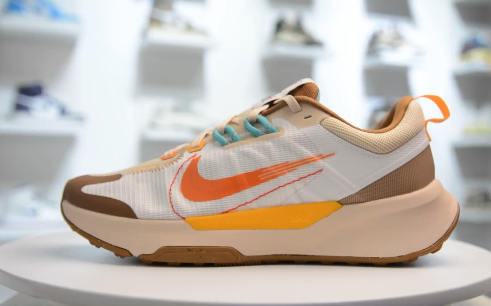 【独家实拍】nike juniper trail 2 越野跑步鞋 米棕橙