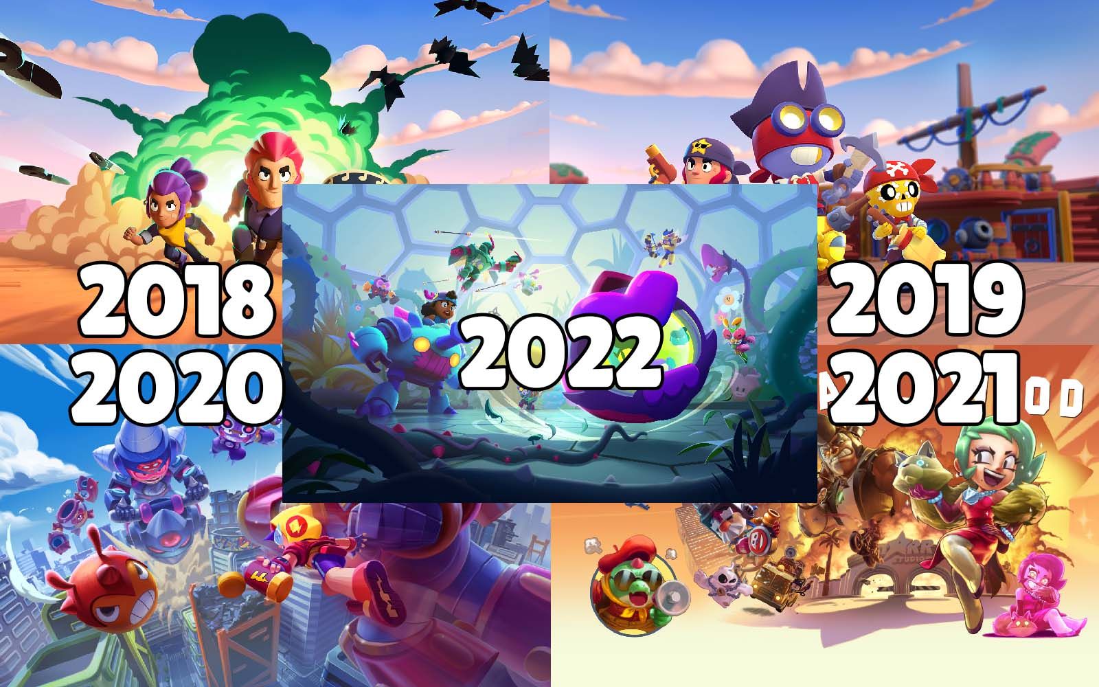 【荒野乱斗】历代所有登录界面加载图(2017~2022)!_荒野乱斗