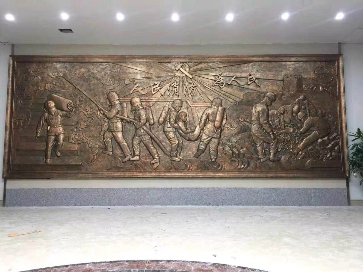 上海消防浮雕设计公司