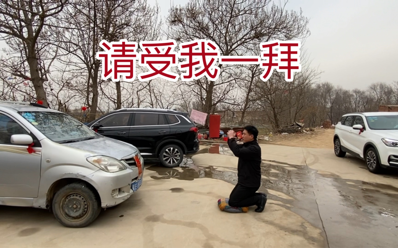 老伙计你跟我受累了!请受老弟一拜!