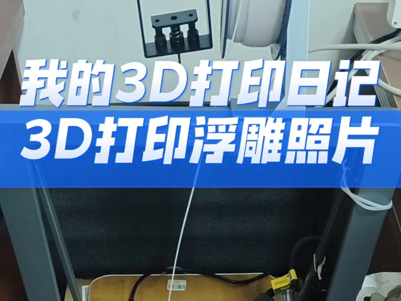 我的3D打印日记,3D打印浮雕照片,21day哔哩哔哩bilibili