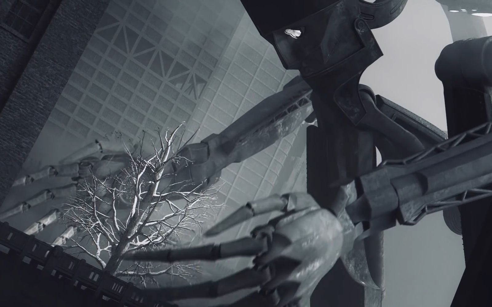 世界末日科幻短片,巨型机器人用生命保护最后一颗树,画面震撼_哔哩