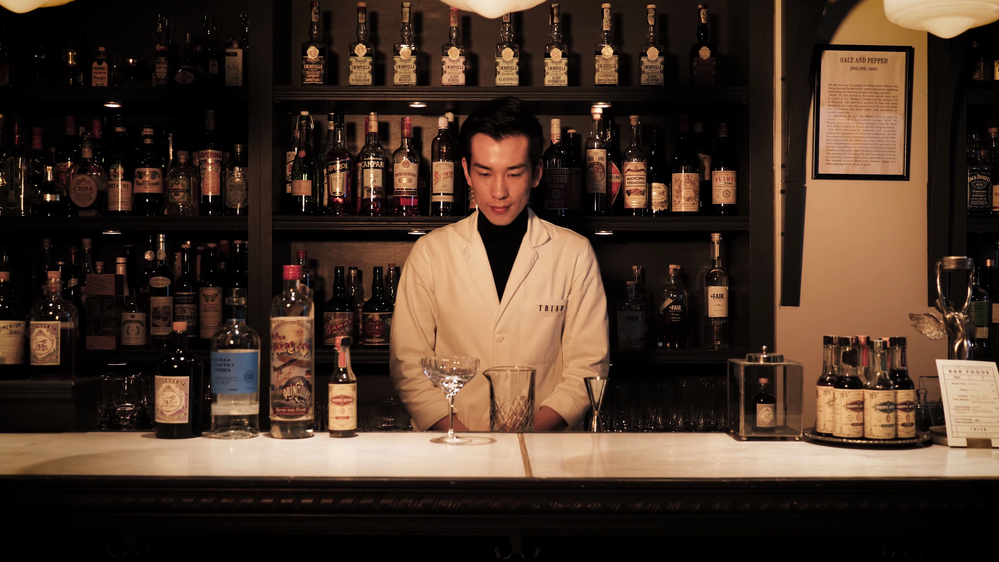 【vesper martini】 -调酒师 馬上千寛-bar triad(恵比寿)