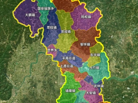 广西平南县最新地图,最新的经济和人口数据.