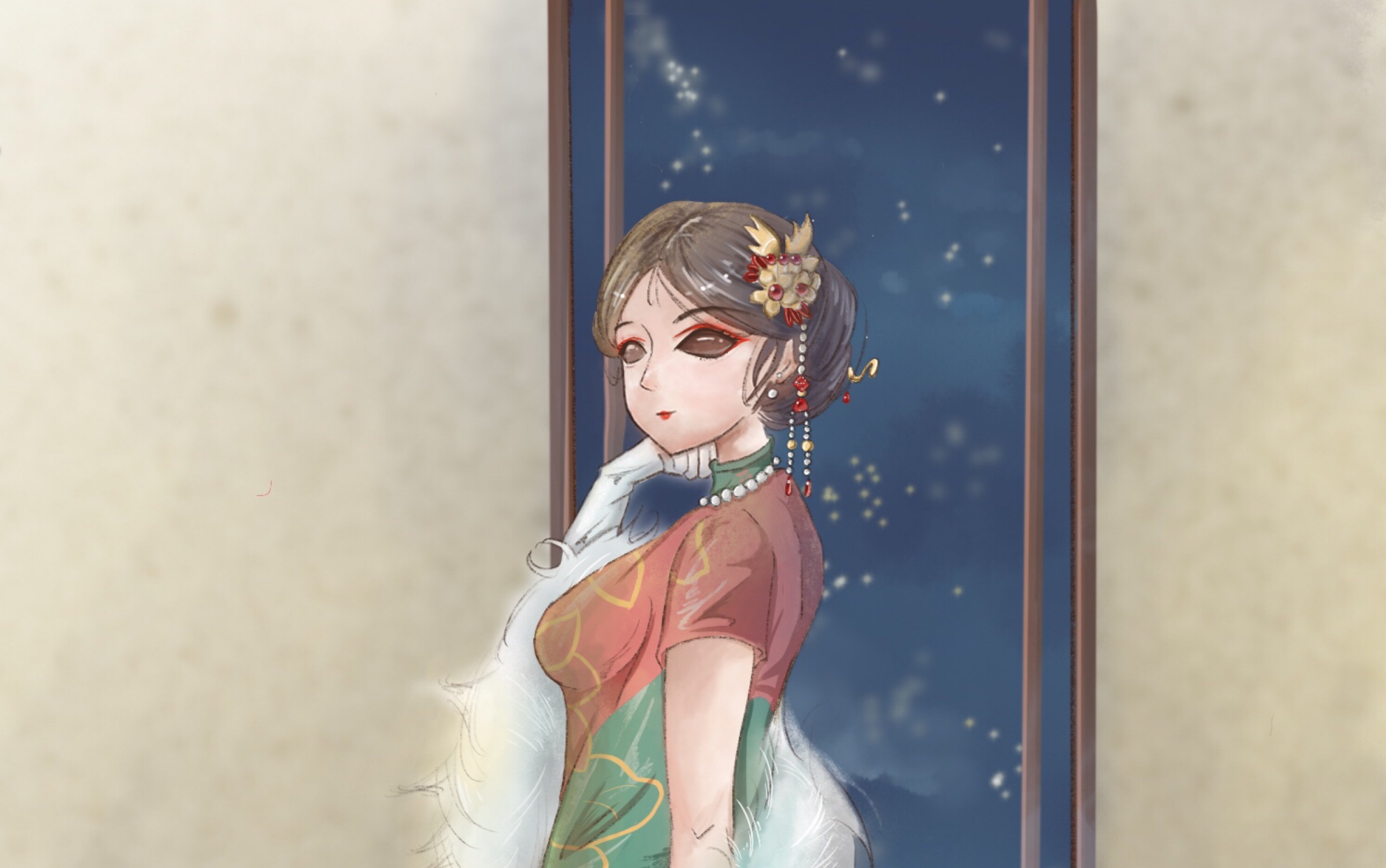 procreate第五人格十三娘同人绘制过程