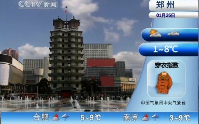 早间版天气预报20100126哔哩哔哩bilibili