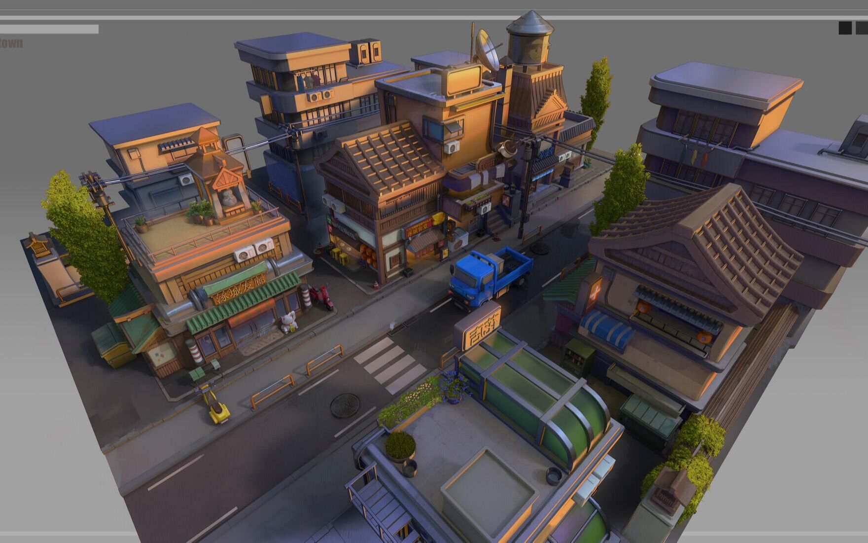 3d场景模型搭建城市街道模型制作快进来制作出属于你自己的城市