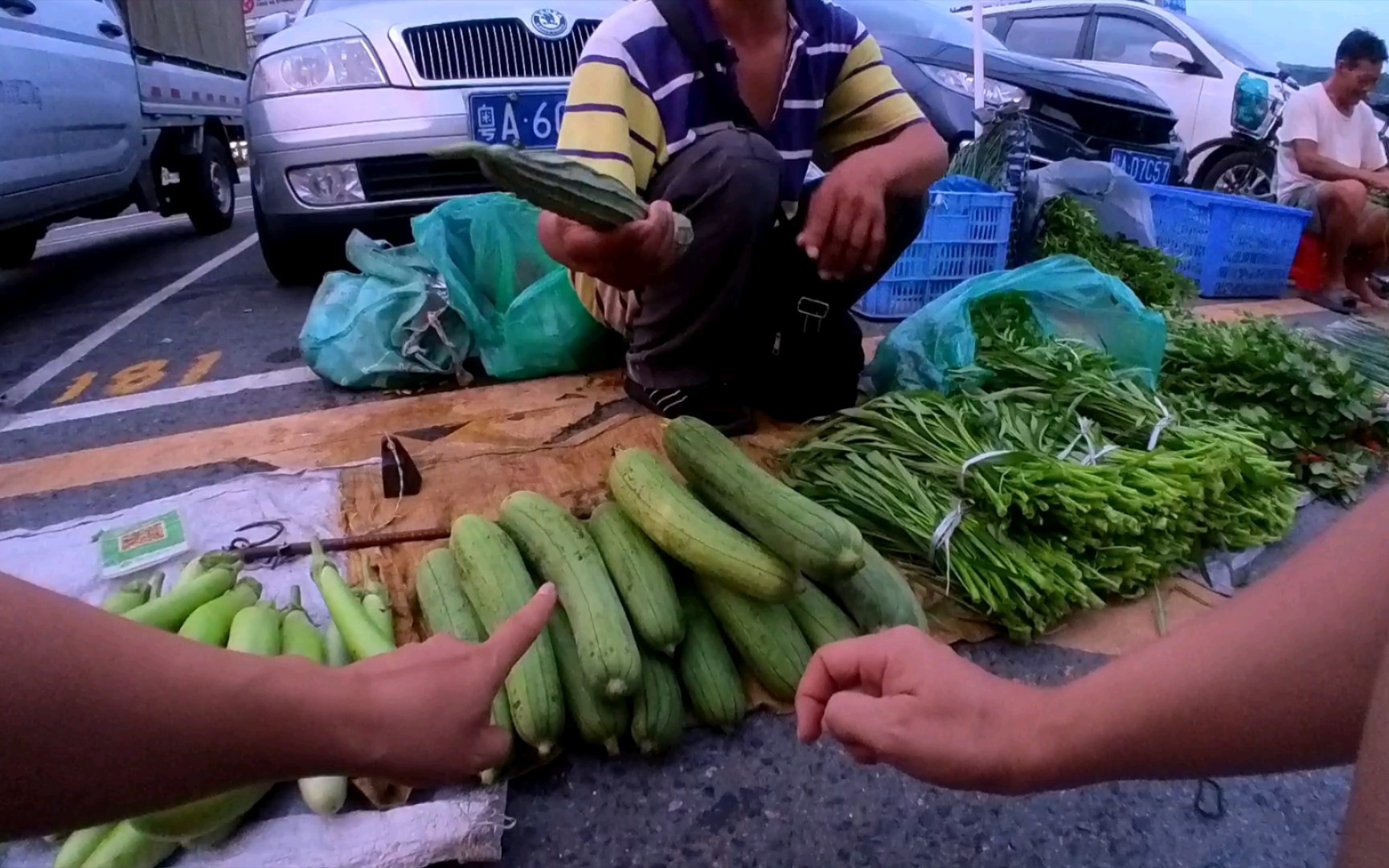 天天买菜自学粤语广州话,两种丝瓜区别你知不知?
