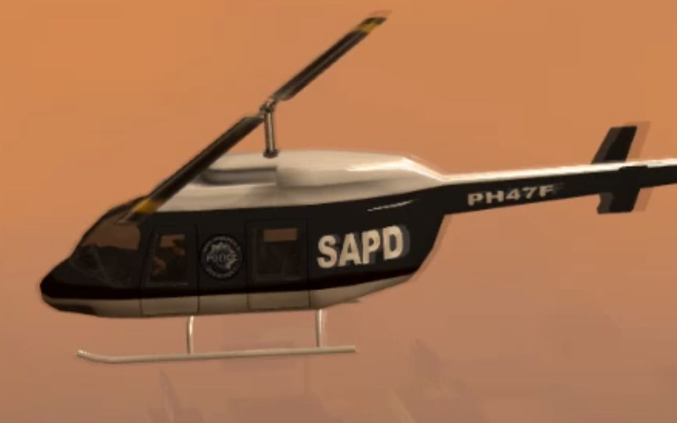 gta圣安地列斯警用直升机sapd语录自制中文字幕