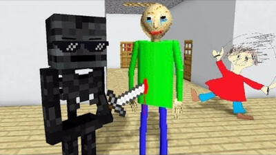 我的世界:怪物学院搞笑版巴迪老师VS神庙大逃亡游戏_单机游戏_游戏_哔哩哔哩