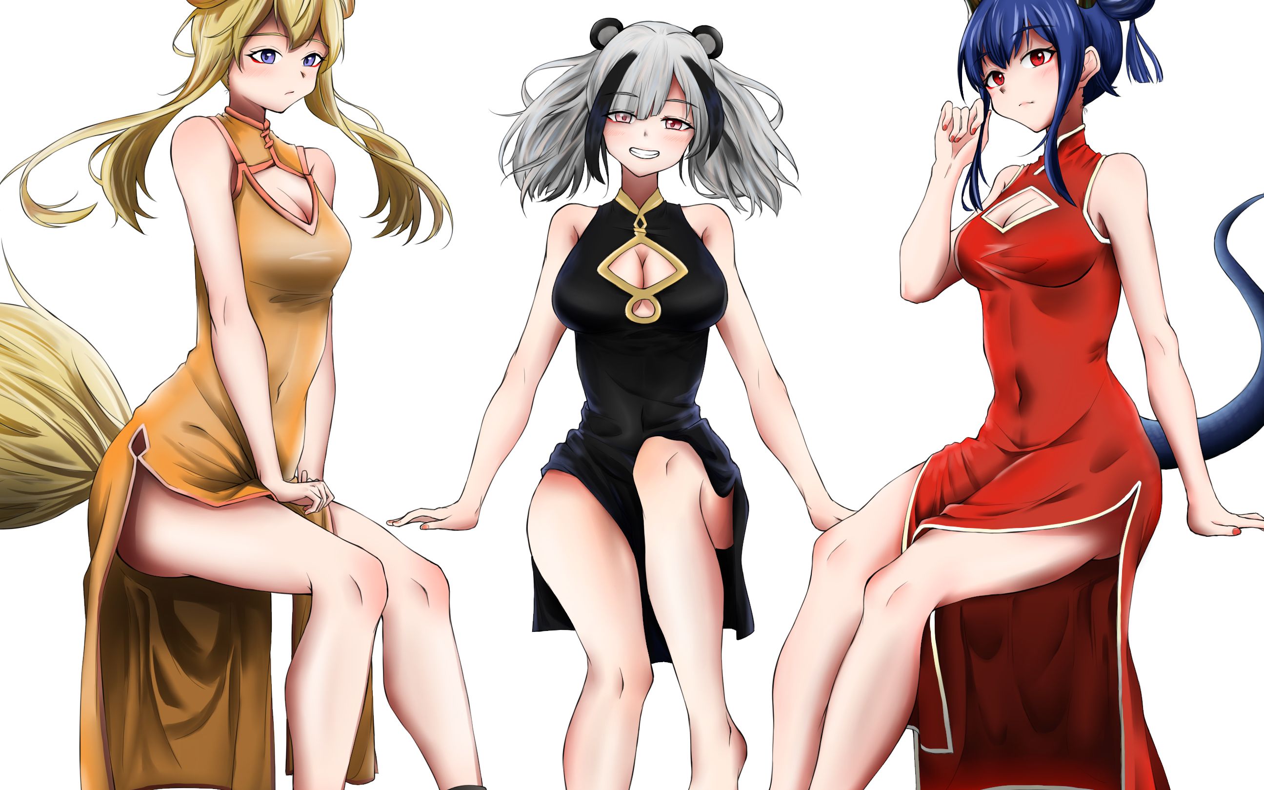 活动作品穿旗袍的陈食铁兽惊蛰