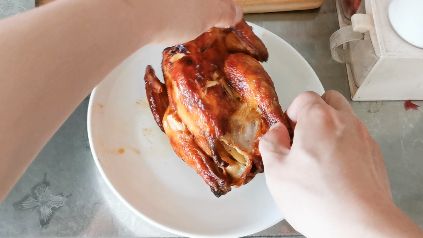宅男一人食之空气炸锅烤全鸡