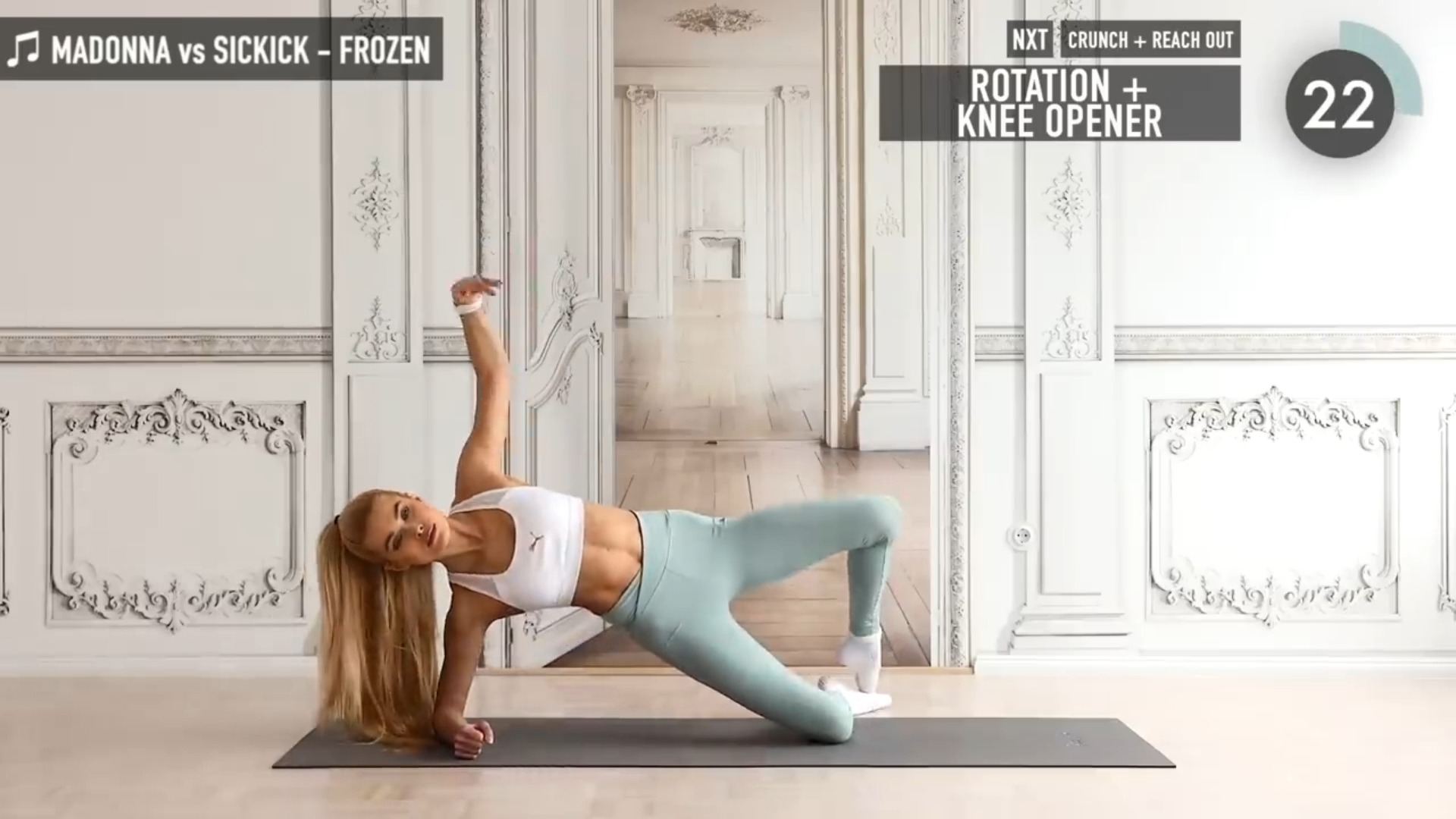 帕梅拉中级版28 29周普拉提日|马甲线养成|含up自选热身和拉伸|每天45