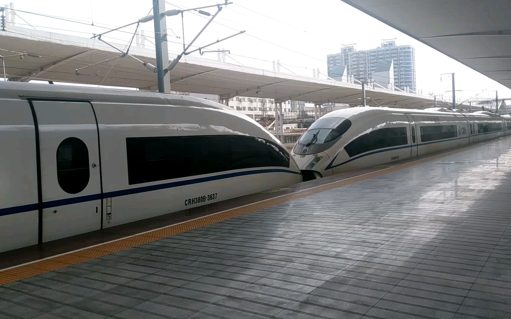 g6016次 深圳北站 → 长沙南站 本务广铁长沙段 搭载crh380b统型重联