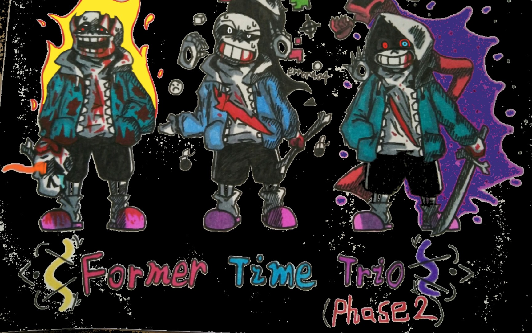 former time trio(phase 2)手绘
